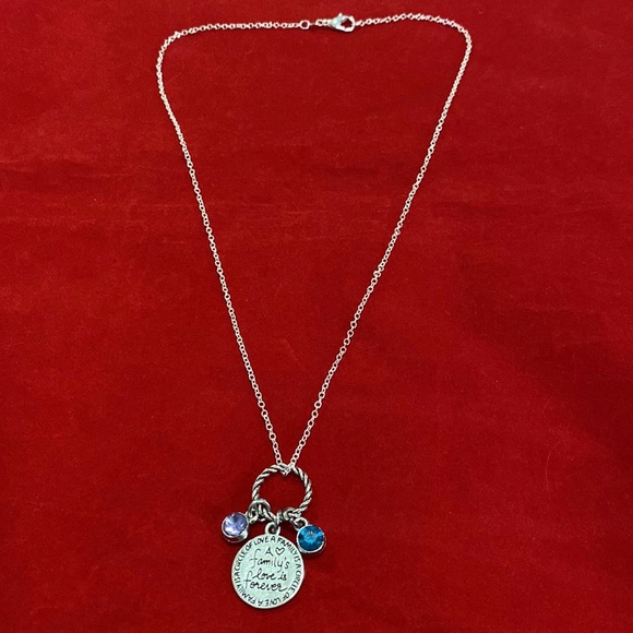 A Family’s Love Is Forever Charm Necklace Personalized Mother Grandmother Gift - Picture 3 of 5